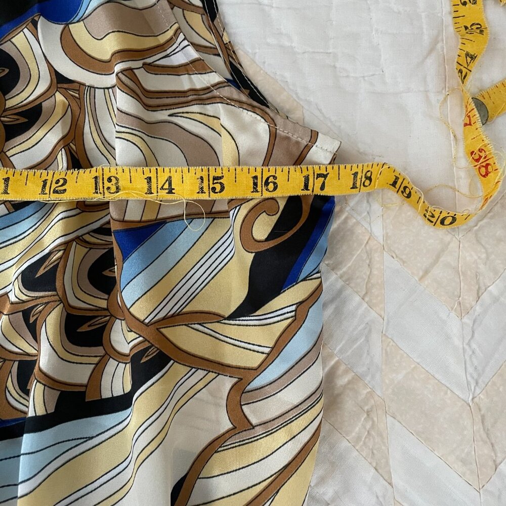Cache halter top, multicolor abstract print, size S - Picture 6 of 9